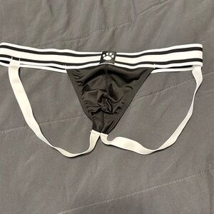 Black and White Striped Jockstrap (#61)